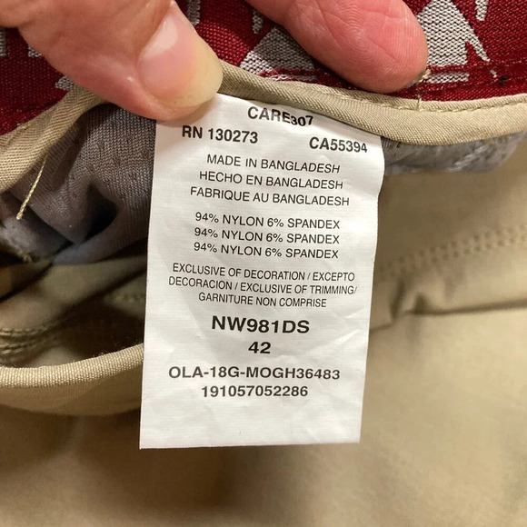 Wrangler Men's Outdoor Shorts, Size 42, Beige,‎ Performance Utility, New w Tags - Picture 6 of 10